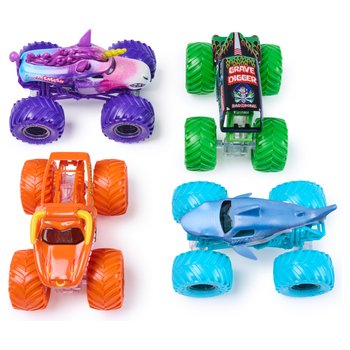 Monster Jam 1:64  Color Crash Trucks 4 Pack
