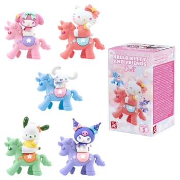 YuMe Hello Kitty and Friends Einhorn-Reiter Figur 7 cm sortiert