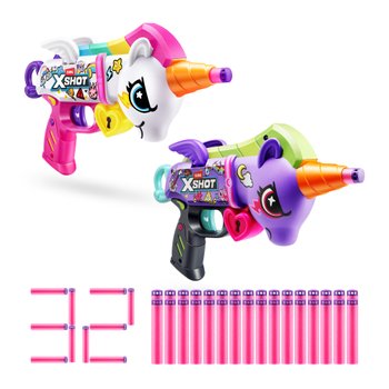 XSHOT by ZURU Blastercorn Blasters 2 Pack with 32 Darts