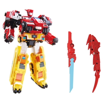 Heroes Dinoster - Coffret Robot 6-en-1 Transformable 28 cm - Modèle Aléatoire