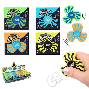 Adventure World Fidget Spinner Radierer sortiert