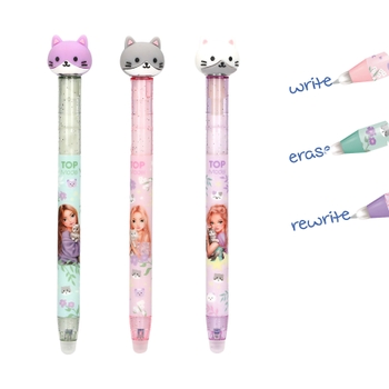 TOPModel Radierbarer Gelstift mit Katze Blooming Kitty sortiert