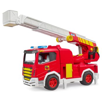 BRUDER 03472 ROADMAX Feuerwehr mit Drehleiter