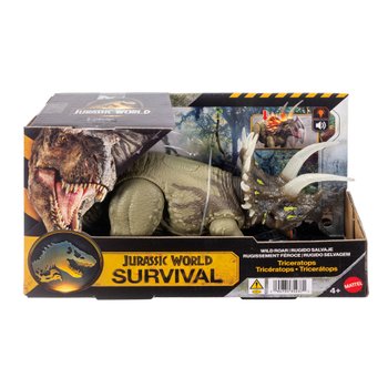 Jurassic World Survival Wild Roar Dinosaur Action Figure Triceratops