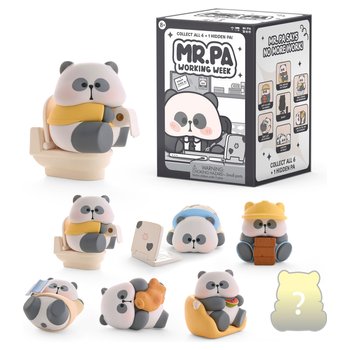 Mr. Pa Working Week Series Panda Figuren Blind Box sortiert