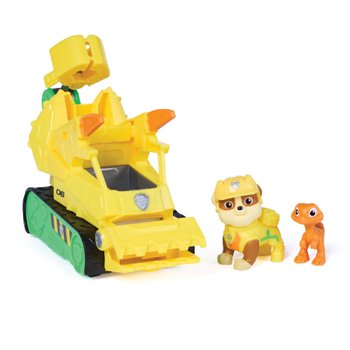 PAW Patrol: The Dino Movie Vehicle Rubble Dino Rescue Bulldozer