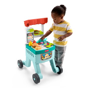 Fisher-Price Laugh & Learn 4-in-1 Snack Cart Walker Set