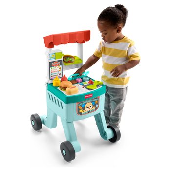 Fisher-Price Laugh & Learn 4-in-1 Snack Cart Walker Set