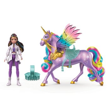 Unicorn Academy Wing Magic Puppe Sophia mit Einhorn WIldstar