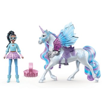 Unicorn Academy Wing Magic Puppe Layla mit Einhorn Glacier