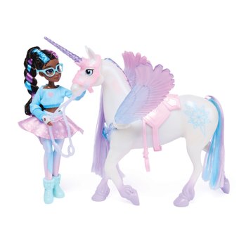 Unicorn Academy Wing Edelsteinmagie Set Puppe Layla mit dem Einhorn Glacier