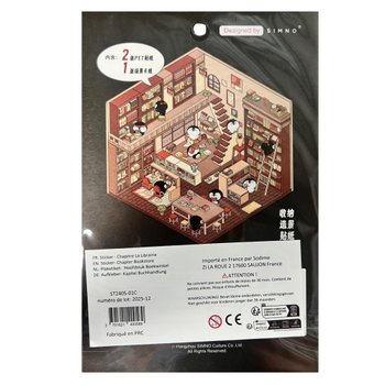 Livret de Stickers Kawai Bibliothèque