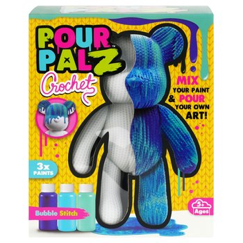 Pour Palz DIY Pouring Set Strick-Bär Bubble Stitch