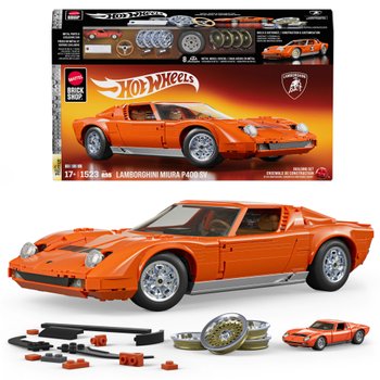 Mattel Brick Shop Hot Wheels Premium Series '71 Lamborghini Miura P400 SV Building Set