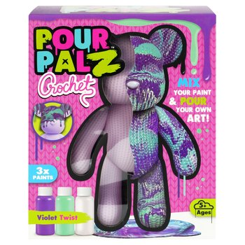 Pour Palz Crochet Bear Violet Twist