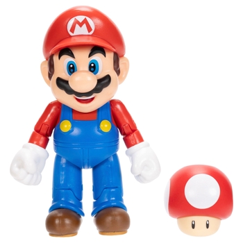 Nintendo Super Mario Figure Mario with Mushroom 10cm