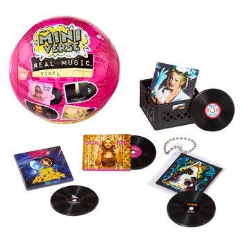 MGA's Miniverse Kugel Real Music Vinylplatten 4er Set sortiert