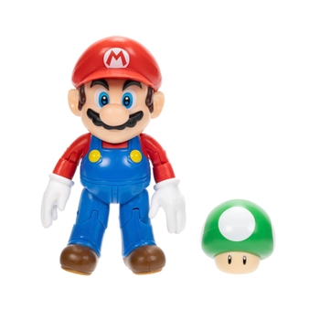 Nintendo Super Mario Figure Mario with Mushroom 10cm