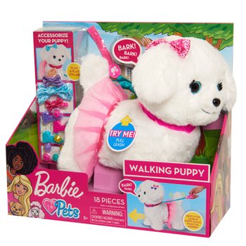 Barbie Walking Puppy mit Zubehör