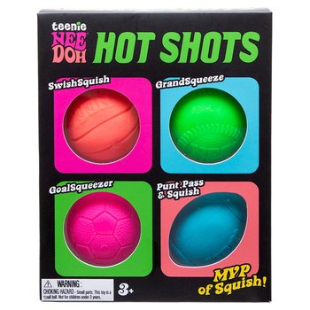 NeeDoh Teenie Hot Shots Fidget Toy 4 Pack