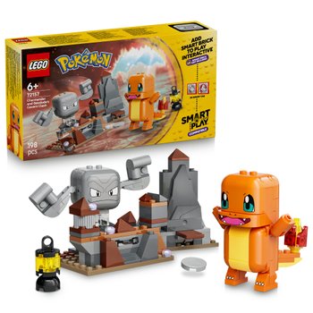 LEGO Pokémon 72157 SMART Play: Charmander and Geodude's Cavern Clash Set