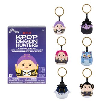 Squishmallows - KPop Demon Hunters Porte-Cés Peluche 7 cm - Modèle Surprise