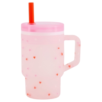 Infantino My 1st Tumbler Trinklernbecher Herzchen rosa