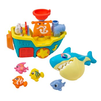 Big Steps - Jouet de Bain Requin et Son Navire Pirate