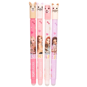 TOPModel - Stylo Gel Effaçable Fur Ever Friends - Modèle Aléatoire