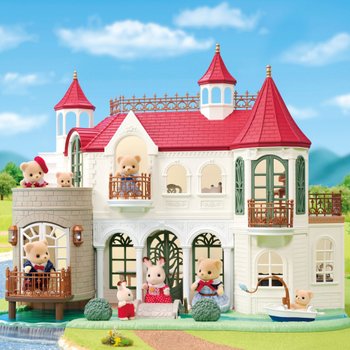Sylvanian Families House Red Roof Riverside Manor