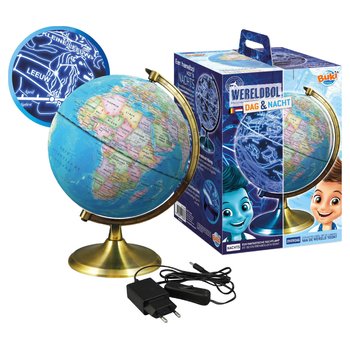 Wereldbol Globe dag en nacht Nederlands 21 cm