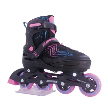 Blindside - Paire de Rollers Taille 35-38 - Noir et Rose