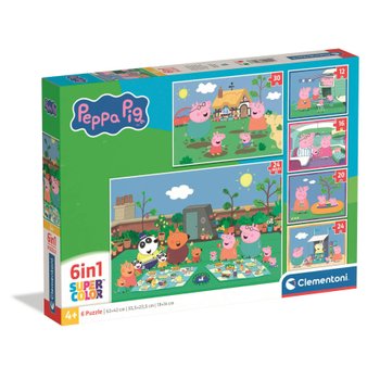 Clementoni Peppa Pig Super Colour Jigsaw Puzzles 6 Pack
