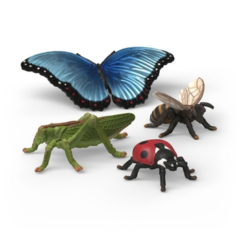 schleich WILD LIFE 42741 Insekten Entdecker 4er Set