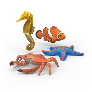 schleich WILD LIFE 42742 Meerestiere Entdecker 4er Set
