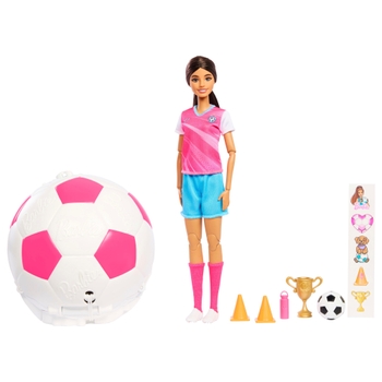 Barbie Team Roll & Reveal Football Player Set
