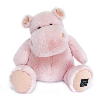 Histoire D'ours - Peluche Hippo Rose Poudre 40 cm