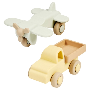 Nattou Silikon Set LKW und Flugzeug