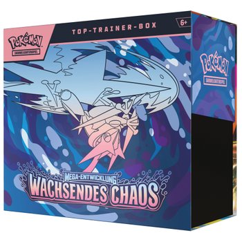 Pokémon Karten Mega-Entwicklung Wachsendes Chaos Top-Trainer-Box