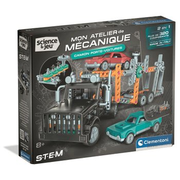 Science & Jeu - Mon Atelier de Mécanique Camion Porte-Voitures