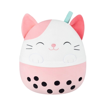Squishmallows Kuscheltier Roxy die pinke Katze mit boba tee 40 cm
