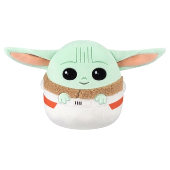 Squishmallows Star Wars Kuscheltier Grogu in seiner schwebenden Transportwiege 20 cm