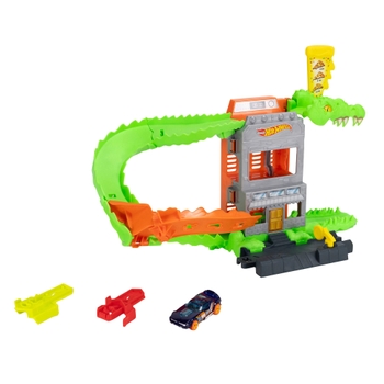 Hot Wheels City Croc Pizza Attack Playset