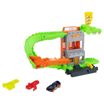 Hot Wheels City Croc Pizza Attack Playset