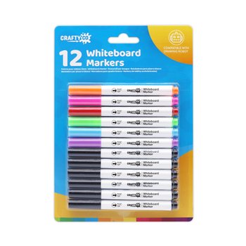 Crafty Co. White Board Marker 12er Set