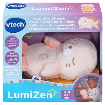 VTech LumiZen Knuffel en Muzikaal Nachtlampje Zeehond roze