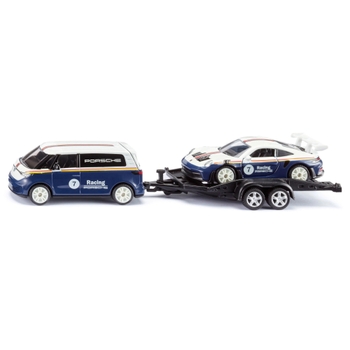 SIKU Super 2569 VW ID. Buzz mit Porsche 911 GT3 RS
