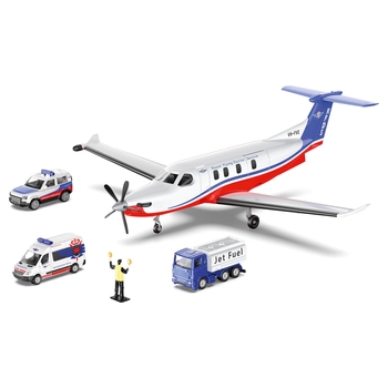 SIKU 5406 Pilatus PC-12 Pro Flying Doctors Spielset 5-tlg.