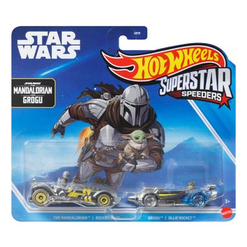 Hot Wheels Superstar Speeders Star Wars The Mandalorian and Grogu 1:64 Die-Cast Car 2 Pack