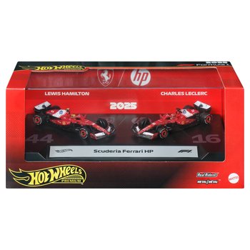 Hot Wheels Premium Formula 1 Scuderia Ferrari HP Diecast Cars 2 Pack 1:64 Scale